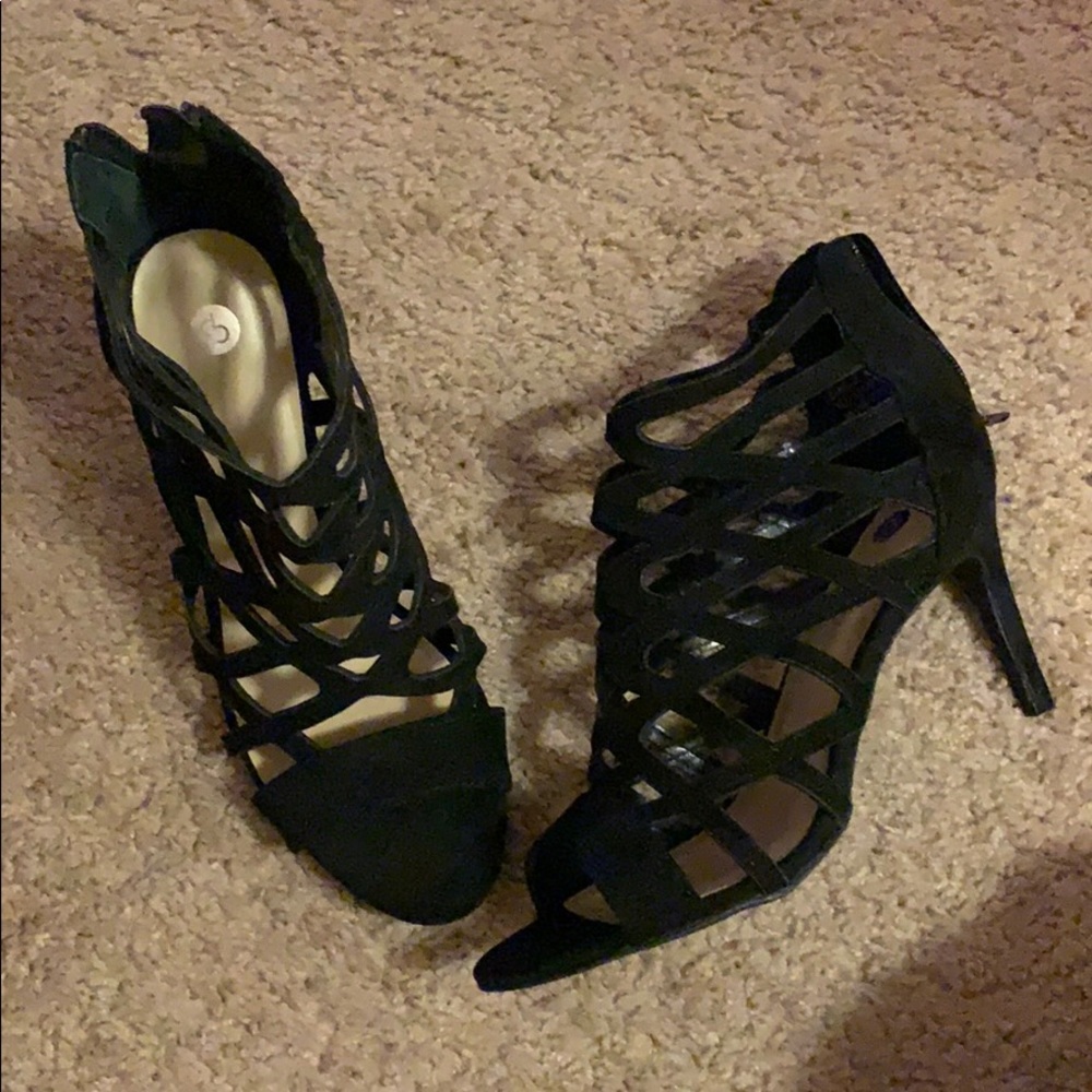 CP by Dress Barn Black Heels 8M NEW